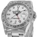 Réplica Rolex Explorer ll com mostrador branco e pulseira de aço com furos para relógio masculino 16570-Branco-PO