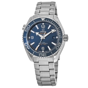 Réplica Omega Seamaster Planet Ocean 600M 43,5mm Relógio Masculino Azul em Aço Inoxidável 215.30.44.21.03.001-SD