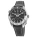 Réplica Omega Seamaster Planet Ocean 600M GMT de aço com pulseira de couro relógio masculino 215.33.44.22.01.001-SD