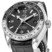 Réplica Omega Seamaster Planet Ocean 600M GMT de aço com pulseira de couro relógio masculino 215.33.44.22.01.001-SD