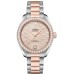 Réplica Omega Seamaster Aqua Terra 150m Master Co-Axial Cinza Mostrador Diamante Aço e Ouro Rosa Relógio Feminino 220.25.34.20.59.001