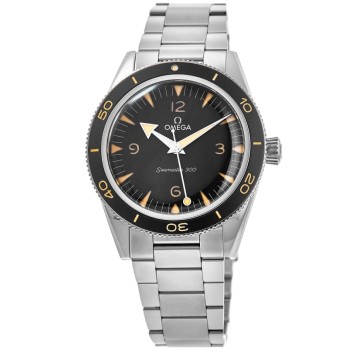 Réplica Omega Seamaster 300 Master Co-Axial Black Dial Steel Relógio masculino 234.30.41.21.01.001