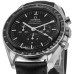 Réplica Omega Speedmaster Professional Moonwatch Relógio Masculino com Pulseira de Couro com Mostrador Preto 310.32.42.50.01.002