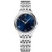 Réplica Omega De Ville Prestige Quartz 30mm Mostrador Azul Relógio Feminino de Aço 434.10.30.60.03.001