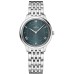 Copiar relógio feminino Omega De Ville Prestige Quartz 30 mm com mostrador verde em aço 434.10.30.60.10.001