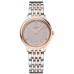 Relógio feminino falso Omega De Ville Prestige Quartz 30mm Rose Dial 18k ouro rosa e aço 434.20.30.60.02.001