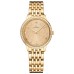 Relógio feminino falso Omega De Ville Prestige Quartz 30mm com mostrador em ouro e diamante em ouro amarelo 18k 434.55.30.60.58.001