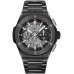 Réplica Hublot Big Bang Integral Black Magic Skeleton Dial Relógio Masculino de Cerâmica 451.CX.1170.CX