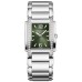 Cópia Patek Philippe Twenty-4 Green Sunburst Dial Steel Relógio feminino 4910/1200A-011