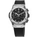 Replica Relógio Hublot Classic Fusion Chronograph Titanium Black Dial Rubber Strap 541.NX.1171.RX