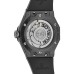 Falso Hublot Classic Fusion Orlinski Black Magic Mostrador Preto Pulseira de Borracha Relógio Masculino 550.CS.1800.RX.ORL21