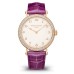 Réplica Patek Philippe Calatrava Relógio feminino ultrafino automático com mostrador prateado granulado 7200/200R-001