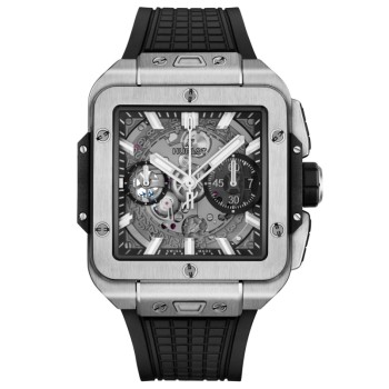 Réplica Hublot Integral Black Magic Skeleton Dial Relógio Masculino com Pulseira de Borracha 821.NX.0170.RX