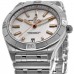 Réplica Breitling Chronomat Automático 36 Relógio Feminino de Aço com Mostrador Madrepérola A10380101A4A1