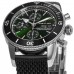 Cópia Breitling Superocean Heritage Chronograph 44 Relógio masculino com pulseira de borracha com mostrador verde A13313121L1S1