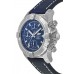 Réplica Breitling Avenger Chronograph 43 Mostrador Azul Pulseira de Couro Azul Relógio Masculino A13385101C1X1