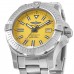 Réplica Breitling Avenger Automático 45 Seawolf Relógio Masculino de Aço com Mostrador Amarelo A17319101I1A1