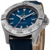 Réplica Breitling Avenger Automático 42 Mostrador Azul Pulseira De Couro Relógio Masculino A17328101C1X1