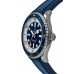 Cópia Breitling Superocean Automático 42 Mostrador Azul Pulseira de Borracha Relógio Masculino A17375E71C1S1