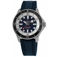 Replica Relógio Breitling Superocean automático 44 com mostrador azul e pulseira de borracha A17376211C1S1