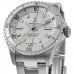 Cópia Breitling Superocean Automático 36 Relógio Feminino de Aço com Mostrador Branco A17377211A1A1