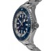 Cópia Breitling Superocean Automático 46 Relógio Masculino de Aço com Mostrador Azul A17378E71C1A1