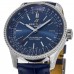 Cópia Breitling Navitimer Automático 35 Mostrador Azul Pulseira de Couro Relógio Feminino A17395161C1P2