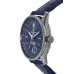 Cópia Breitling Navitimer Automático 35 Mostrador Azul Pulseira de Couro Relógio Feminino A17395161C1P2