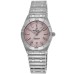 Cópia Breitling Chronomat Quartz 32 Relógio feminino de aço com mostrador rosa A77310101K1A1