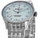 Réplica Breitling Navitimer 32 Azul Mãe de Pérola Diamante Mostrador Relógio Feminino de Aço A77320171C1A1