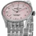 Relógio feminino falso Breitling Navitimer 32 rosa madrepérola diamante mostrador em aço A77320D91K1A1