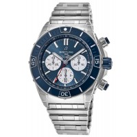 Replica Relógio Breitling Super Chronomat automático com mostrador azul em aço AB0136161C1A1