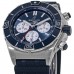 Cópia Breitling Super Chronomat Automático Mostrador Azul Pulseira De Borracha Relógio Masculino AB0136161C1S1