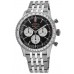 Cópia Breitling Navitimer B01 Cronógrafo 43 Relógio masculino de aço com mostrador preto AB0138211B1A1