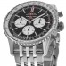 Cópia Breitling Navitimer B01 Cronógrafo 43 Relógio masculino de aço com mostrador preto AB0138211B1A1