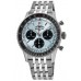 Réplica Breitling Navitimer B01 Cronógrafo 43 Relógio Masculino de Aço com Mostrador Azul Gelo AB0138241C1A1