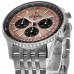 Réplica Breitling Navitimer B01 Cronógrafo 43 Relógio Masculino de Aço com Mostrador de Cobre AB0138241K1A1