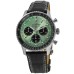 Cópia Breitling Navitimer B01 Cronógrafo 43 Mostrador Verde Pulseira de Couro Relógio Masculino AB0138241L1P1