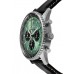 Cópia Breitling Navitimer B01 Cronógrafo 43 Mostrador Verde Pulseira de Couro Relógio Masculino AB0138241L1P1