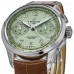 Cópia Breitling Premier Chronograph 40 Relógio masculino com pulseira de couro com mostrador verde AB0930D31L1P1