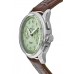 Cópia Breitling Premier Chronograph 40 Relógio masculino com pulseira de couro com mostrador verde AB0930D31L1P1