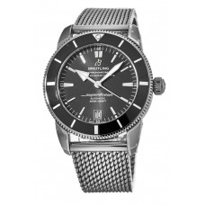 Cópia Breitling Superocean Heritage II Automático 42 Relógio Masculino de Aço Inoxidável Cerâmica Preta AB2010121B1A1