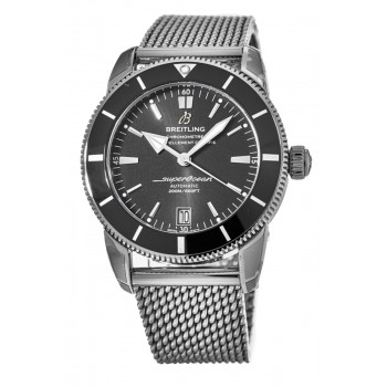 Cópia Breitling Superocean Heritage II Automático 42 Relógio Masculino de Aço Inoxidável Cerâmica Preta AB2010121B1A1