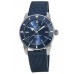 Réplica Breitling Superocean Heritage II Automático 42 Mostrador Azul Pulseira de Borracha Relógio Masculino AB2010161C1S1