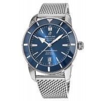 Cópia Breitling Superocean Heritage II Automático 46 Azul Cerâmica Moldura Pulseira de Aço Relógio Masculino AB2020161C1A1