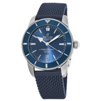 Réplica Breitling Superocean Heritage II Automático 46 Azul Cerâmica Pulseira de Borracha Relógio Masculino AB2020161C1S1-SD