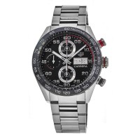 Relógio masculino Tag Heuer Carrera cronógrafo falso com mostrador preto CBN2A1AA.BA0643