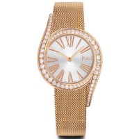 Cópia Piaget Limelight Gala Silver Dial Diamond Rose Gold Relógio Feminino G0A41213