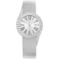 Relógio feminino falso Piaget Limelight Gala prata mostrador diamante ouro branco G0A44212