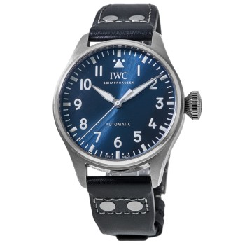 Réplica do relógio masculino Big Pilot Blue Dial 43 mm do piloto IWC IW329303-PO